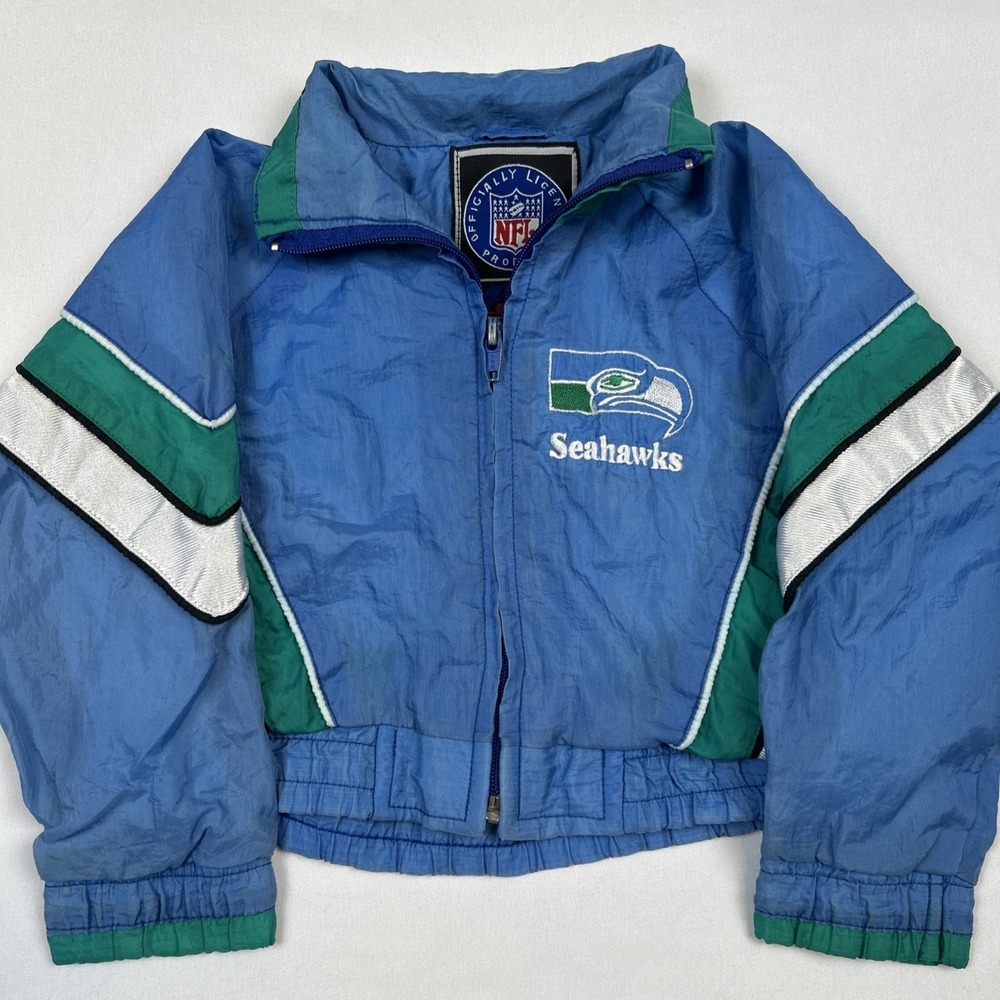 Seattle Seahawks Vintage Nylon Windbreaker 24 Months Baby Toddler 1990s NFL